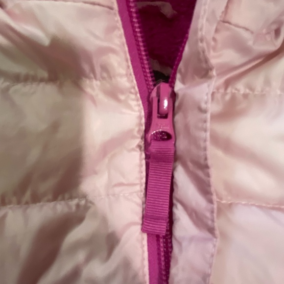 Eddie Bauer Kids Pink Down Puffer Hooded Snowsuit Bundler- Sz-6-12 mths - Picture 7 of 15